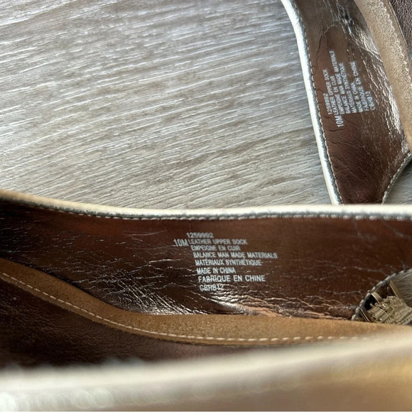 Sofft Gold Metallic Espadrilles Wedge Open Toe - Picture 8 of 16